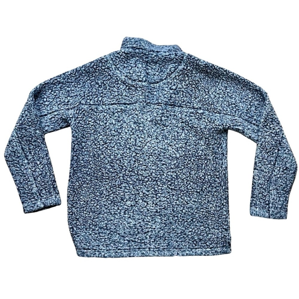 True Grit Quarter Zip Sherpa Pullover Blue Men’s Medium - Picture 4 of 4